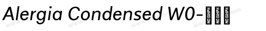 Alergia Condensed W0字体转换